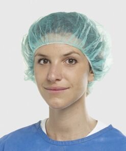 COFIA VERDE REDONDA CON ELASTICO 100u.