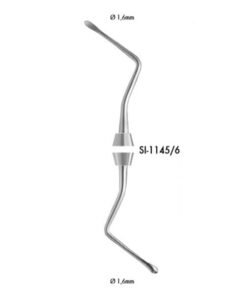 LS1145/6 CURETA OSEA 17cm. LUCAS LIQUID STEEL