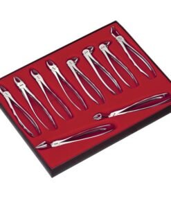 LS100 JUEGO 10 FORCEPS LIQUID STEEL