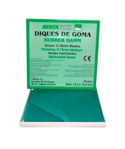 DIQUE GOMA VERDE MENTOL. 36u.