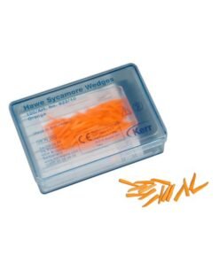 822-10 CUÑAS MADER.NARANJ.100u