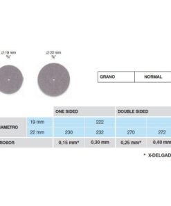 232 DISCO ACERO CARBONO D.22mm.G.0