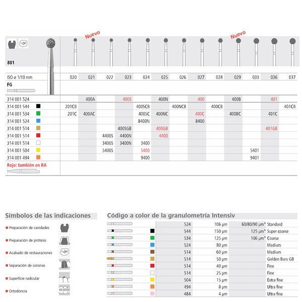 FG 400/6 801-027 FG DIAM. MEDIO 6U.