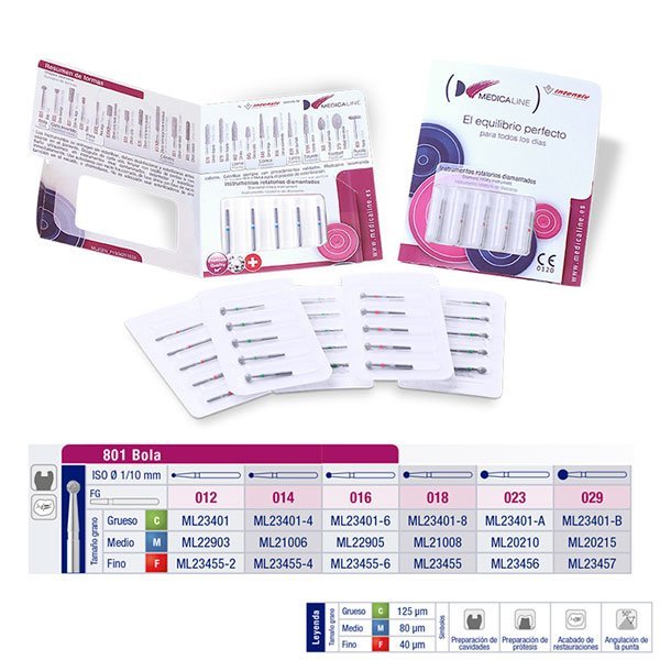 801C-023 FRESA FG DIAMANTE FIG 001 GRUESO 5 U.