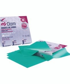 DIQUES DE GOMA FINOS VERDES 36u.