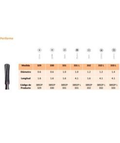 331 FG CARB.TUNGS.FIG.7 5uds.