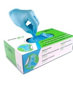 GUANTES NITRILO AZUL MEDIANOS 100u